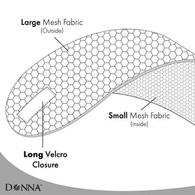 DONNA wrap worn overnight illustrating protected hair and reduced friction