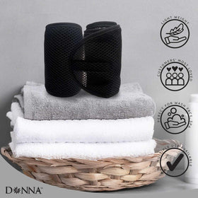 DONNA wrap in bedroom lifestyle setting showing sleep-ready protection