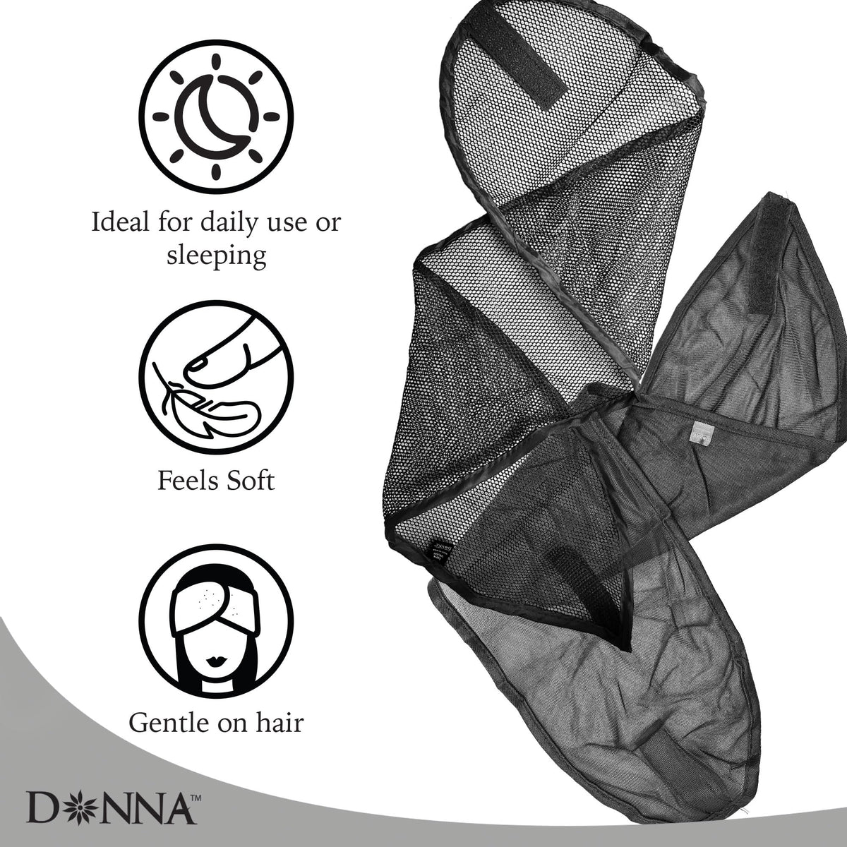 DONNA set packed in bag for travel convenience and versatility