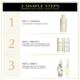 Donna Karan Cashmere Mist lifestyle bathroom scene conveying daily ritual and soft fragrance