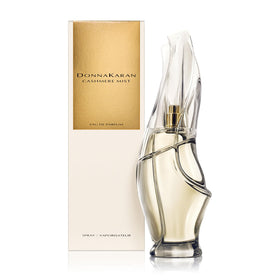 Donna Karan bottle front packaging showing elegant bottle and brand benefit of refined presentation