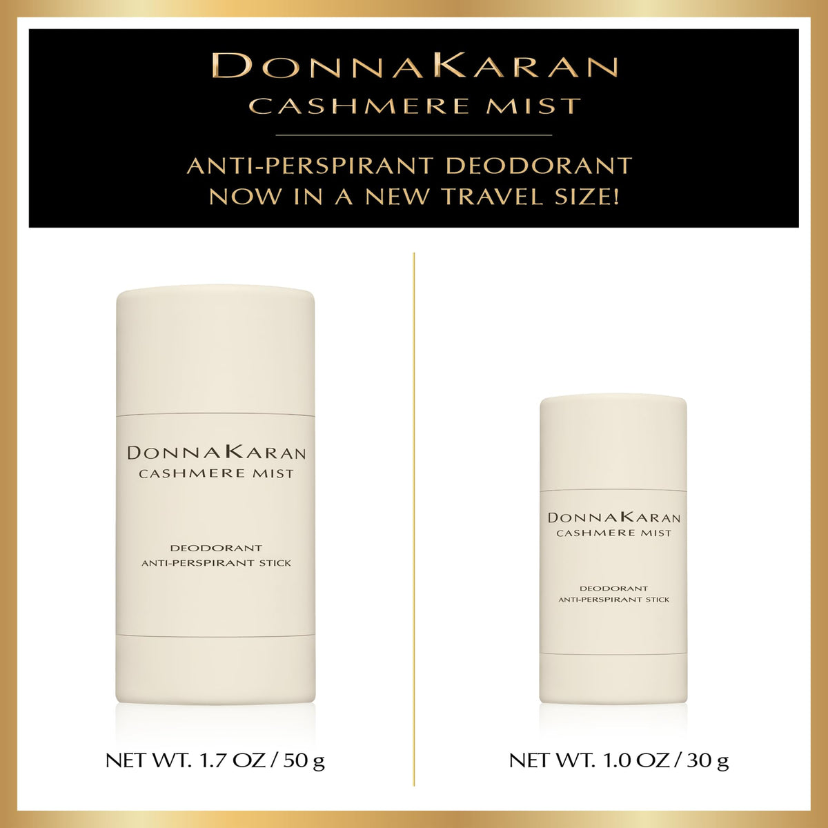 Donna Karan Cashmere Mist stick on dressing table for daily routine convenience
