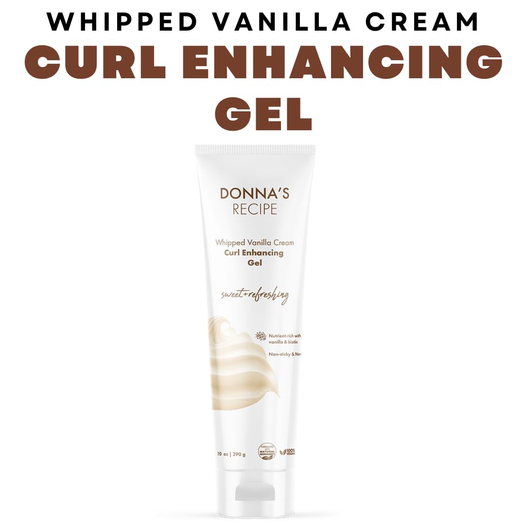 Donna's Recipe whipped vanilla cream texture close-up showing smooth spreadability