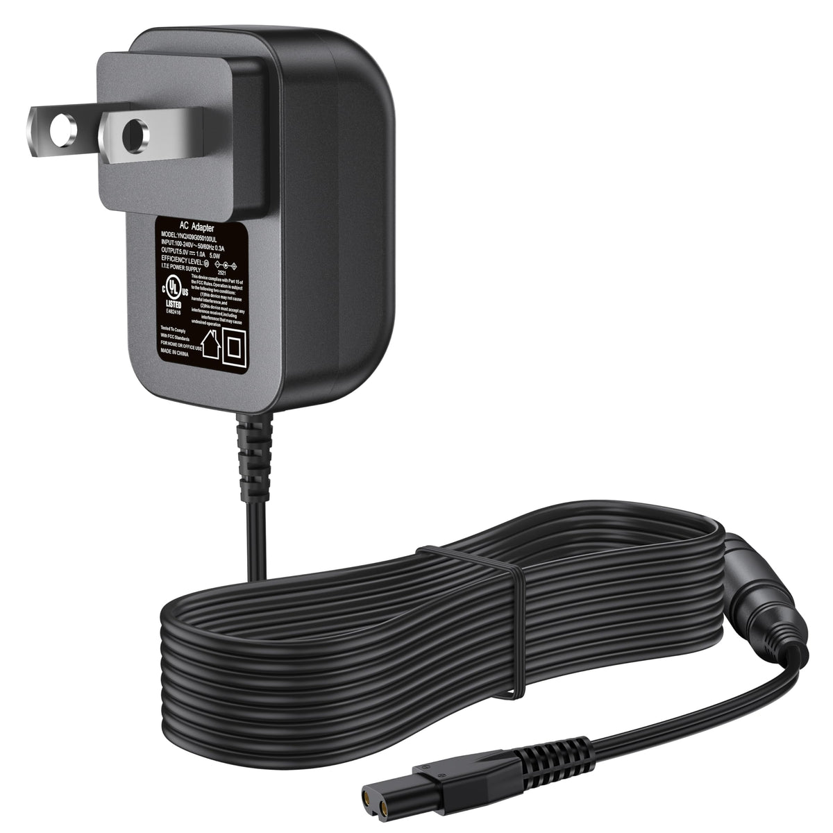 DONYOIE front view of 5V charger showing compact design and reliable power