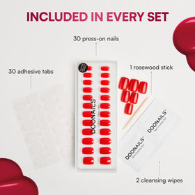 DOONAILS adhesive stickers and prep wipes displayed for easy use
