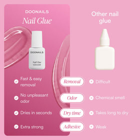 DOONAILS label showing vegan and cruelty-free icons and information