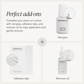 DOONAILS side profile showing soft-gel thickness for flexible, lightweight wear benefit