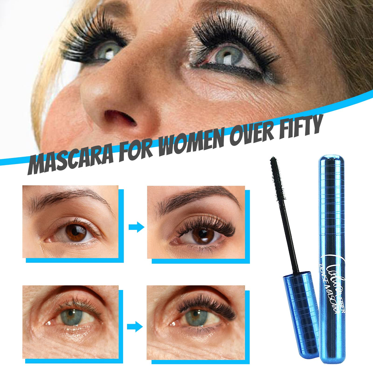 dootdott mascara wand texture showing smooth formula that avoids clumping and flakes