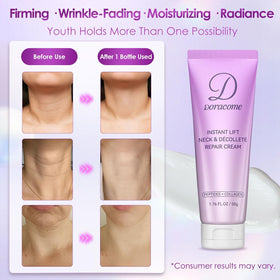Doracome application on neck in hand demonstrating simple targeted use