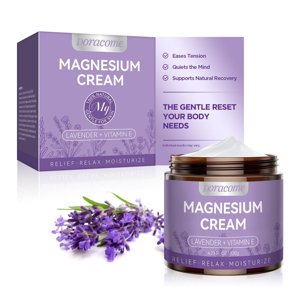 Doracome front packaging showing product and calming design benefit: clear identification and reassurance
