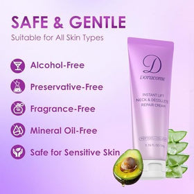 Doracome ingredient list closeup showing retinol, collagen and hydration support
