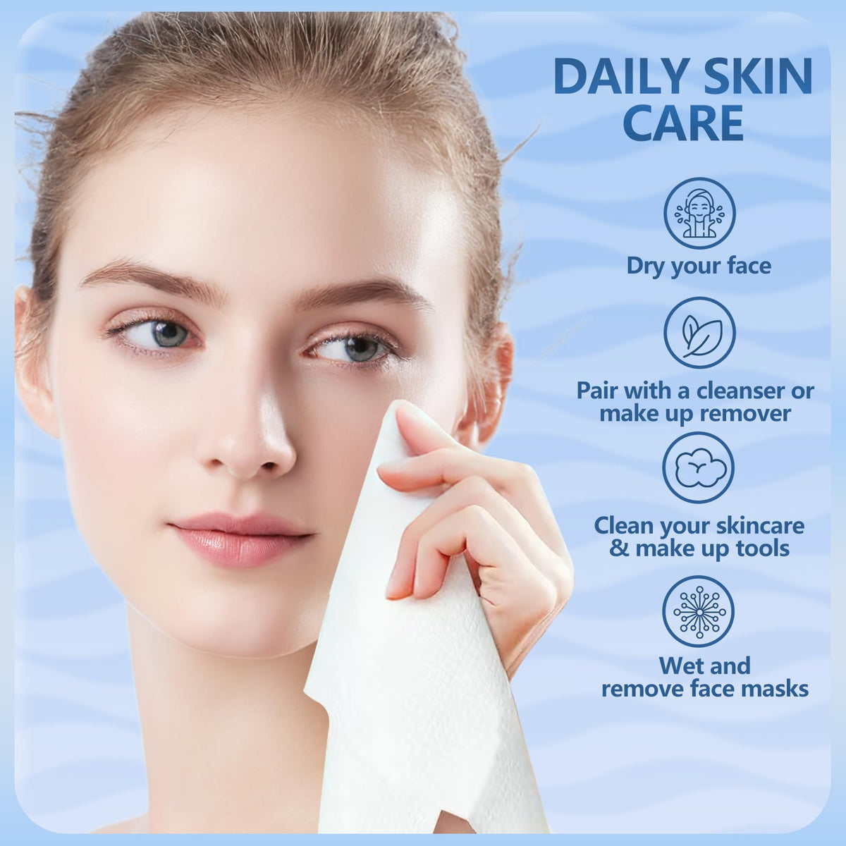 DORAHONEY close-up of EF textured surface lifting makeup for deeper cleanse