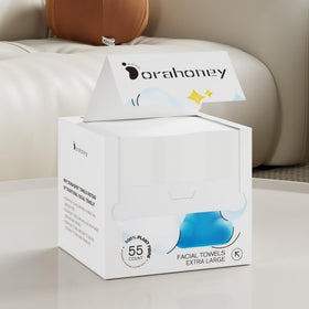 DORAHONEY towels in travel bathroom scene convenient gentle wipes on the go