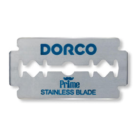 DORCO blade close-up edge showing sharpness and precise shave