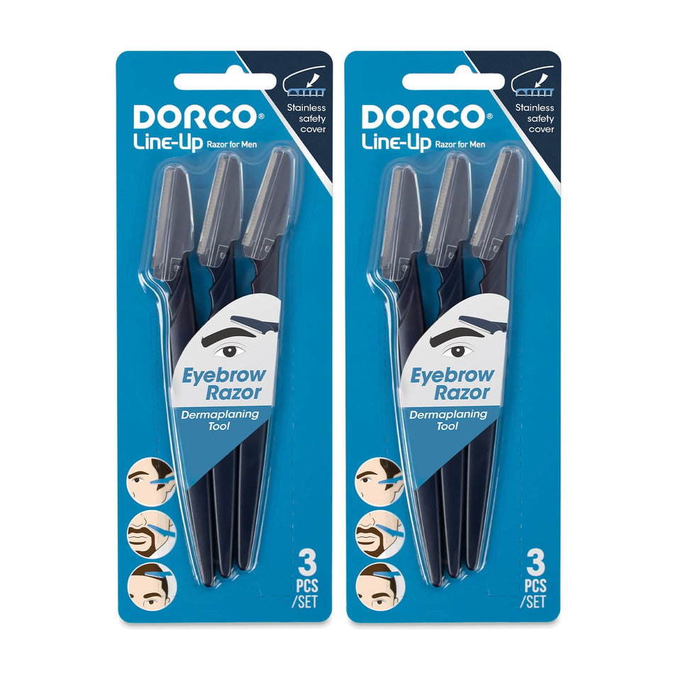 DORCO Line-Up Razor front packaging showing two razors and compact design benefit