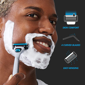 DORCO Pace 4 pivoting head demonstration following facial contour safely