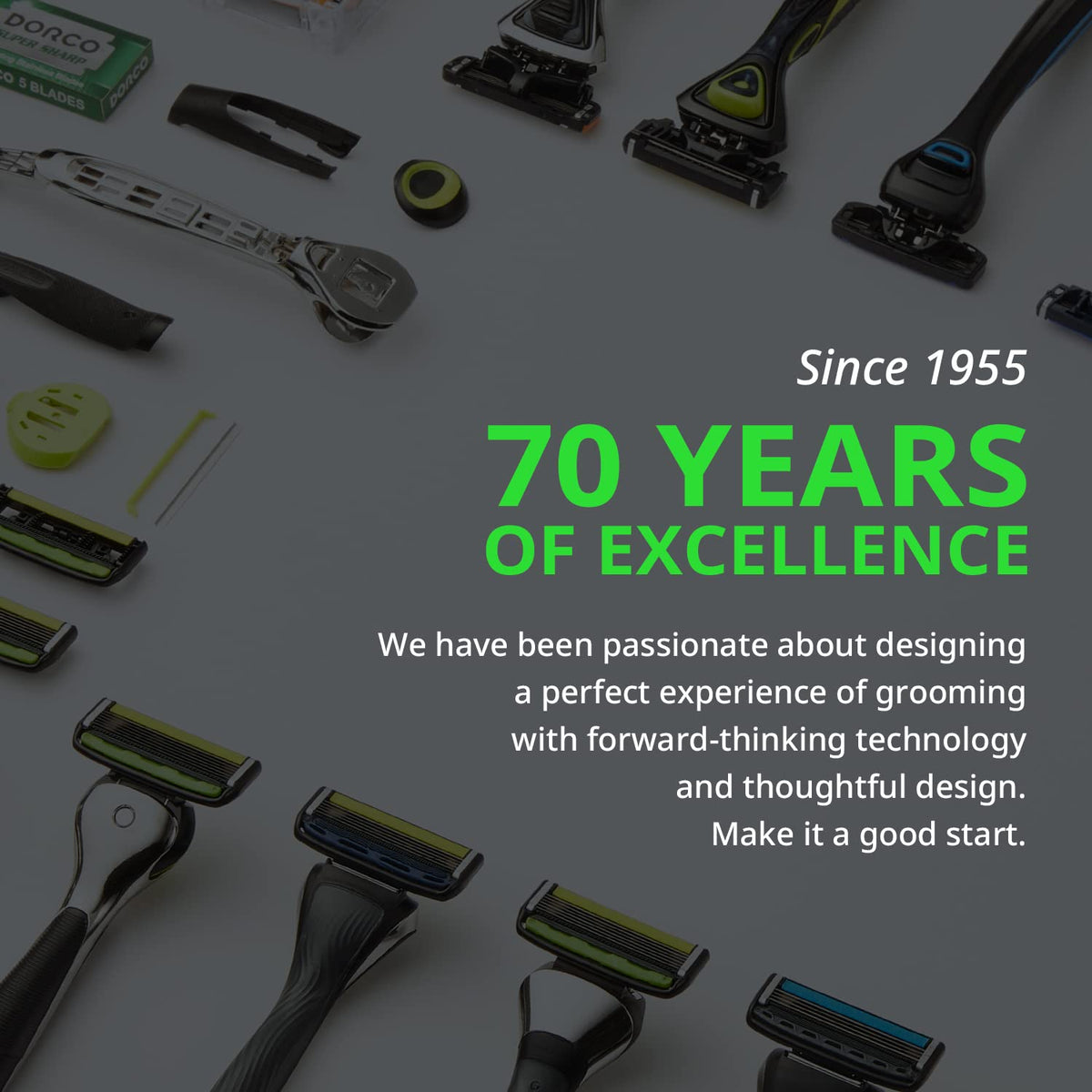 DORCO Pace 6 Pro in hand during shave illustrating ergonomic control