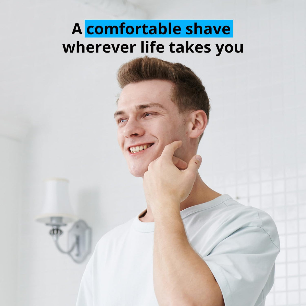 Dorco textured handle grip offering secure control when shaving wet