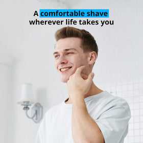 Dorco textured handle grip offering secure control when shaving wet