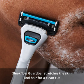 DORCO handle attaching a Pace 4 Pro cartridge for easy swaps