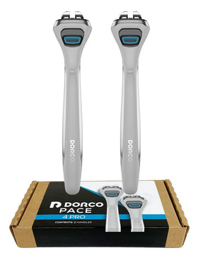 DORCO handle front view showing ergonomic shape and steady control