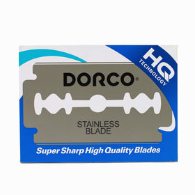 DORCO blade edge close-up revealing sharp grind and consistent cut quality benefit