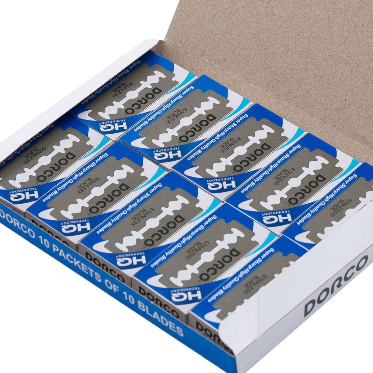 Dorco ST300 close-up of blade edge highlighting sharpness benefit
