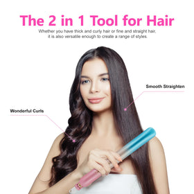 DORISILK styling in use creating curls with rounded edges for versatile looks