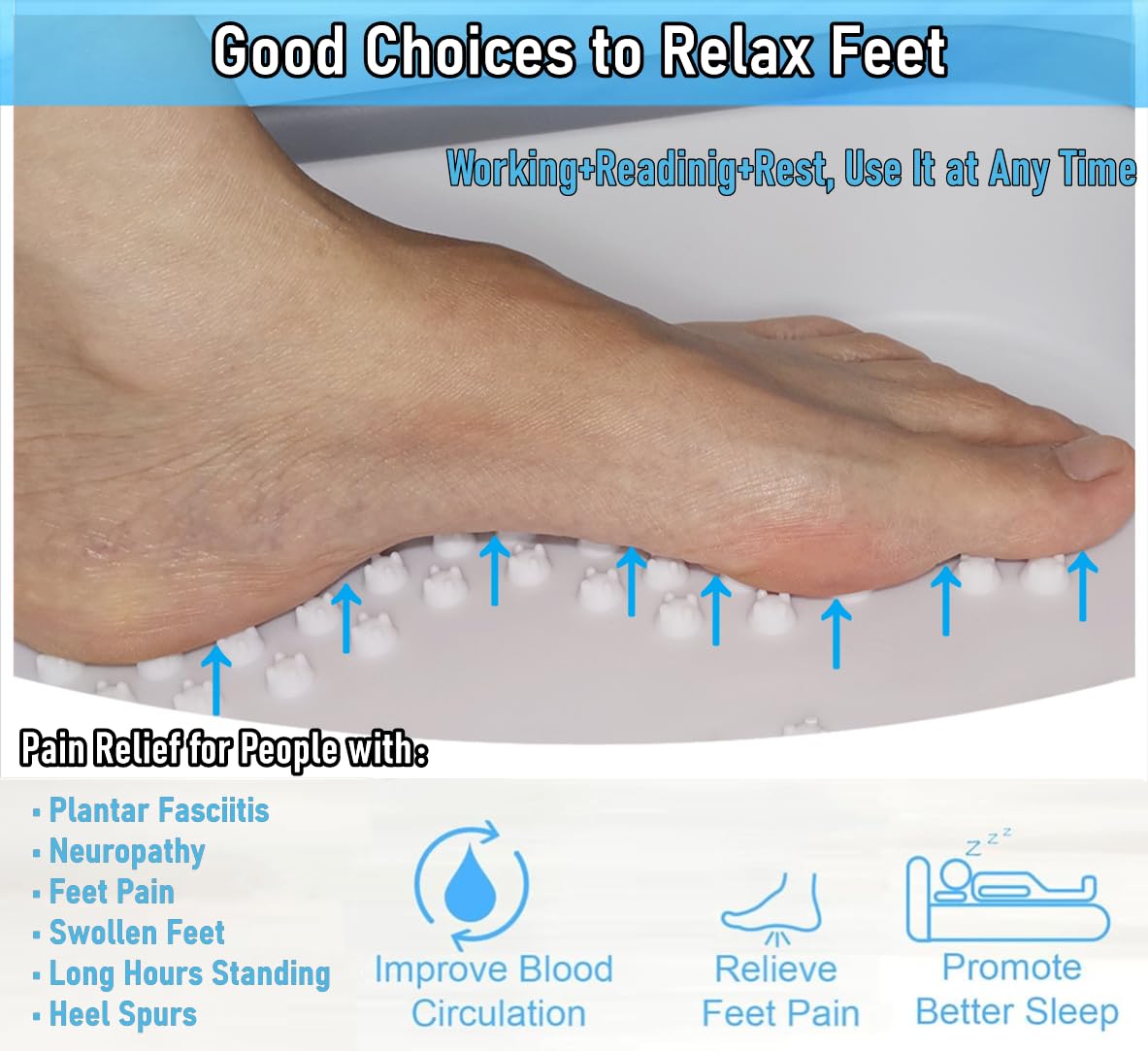 DoroSun in-use photo with a foot soaking to show relaxation benefit