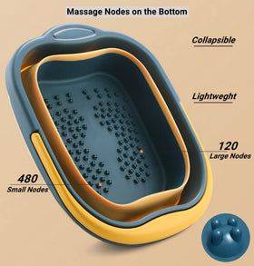 DoroSun in use with feet soaking in warm water offering relaxing relief