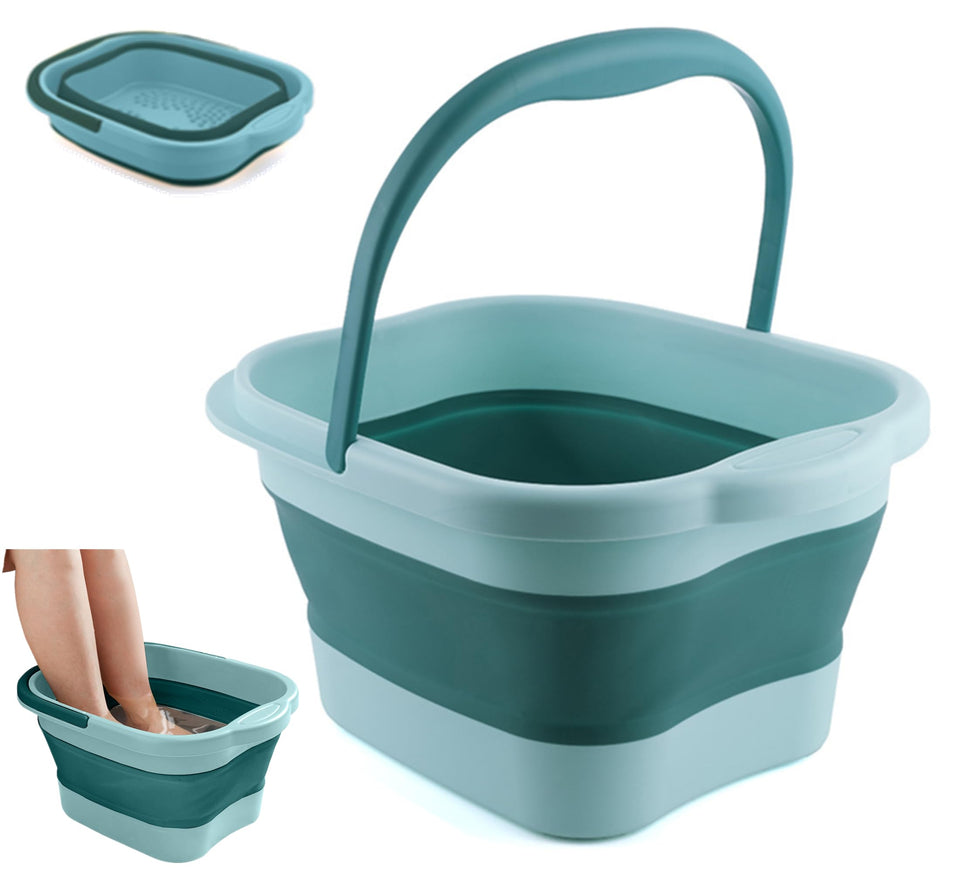 DoroSun front view showing folded and expanded tub for easy storage benefit