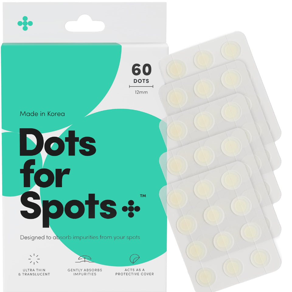 Dots for Spots front packaging showing product name and count and clear benefit