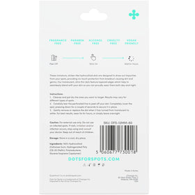 Dots for Spots on a bathroom vanity with skincare items showing everyday use