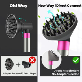 Dotspun diffuser held in hand to show size and easy snap-on benefit