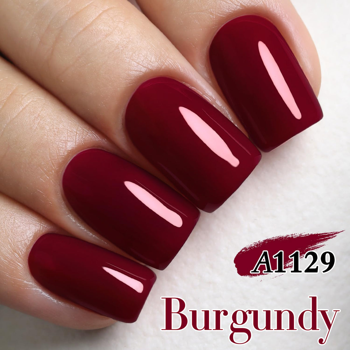 Double Rhythm application brush loaded with polish to show smooth brush stroke and coverage