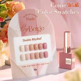 Double Rhythm bottle close-up label highlighting shade T6-4 and easy application benefit