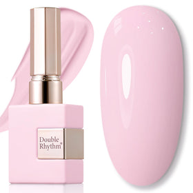 Double Rhythm bottle front view showing creamy pink shade for predictable color