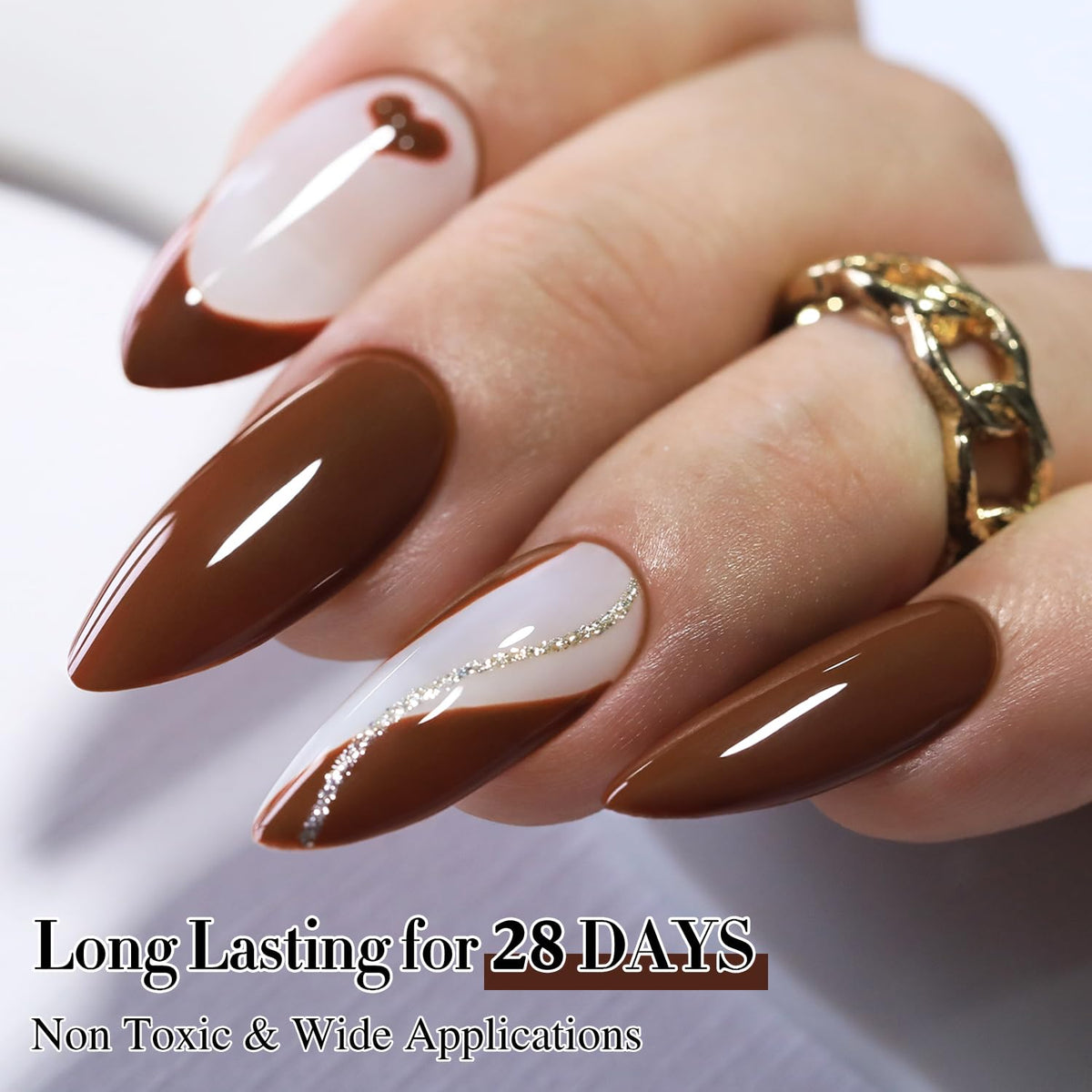 Double Rhythm bottle next to base and top coat suggesting coordinated manis benefit