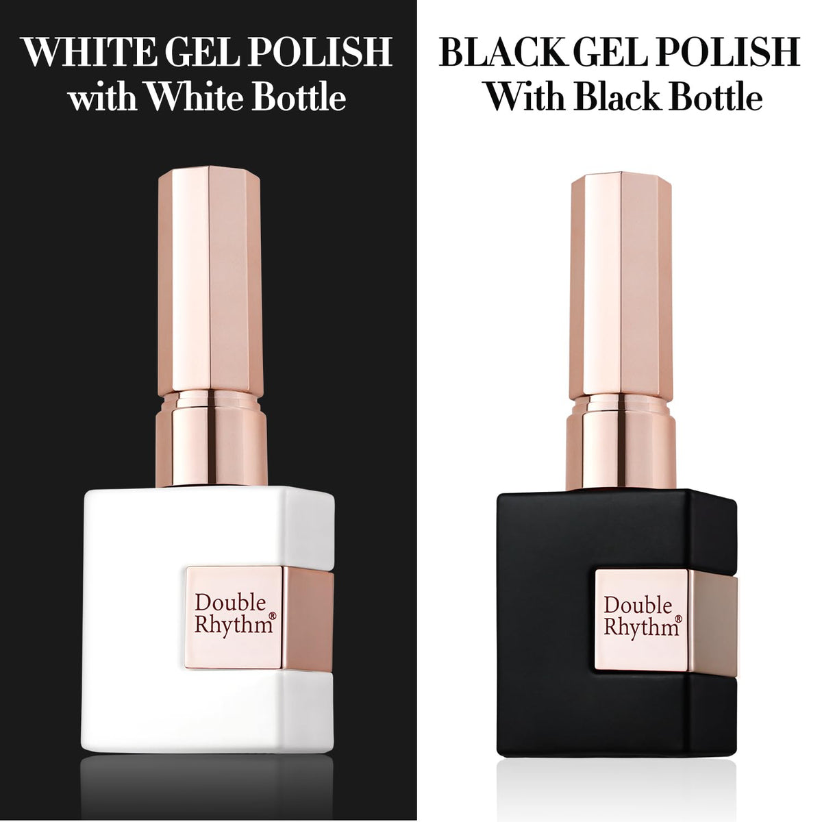 Double Rhythm brush and gold cap close-up demonstrating smooth application control