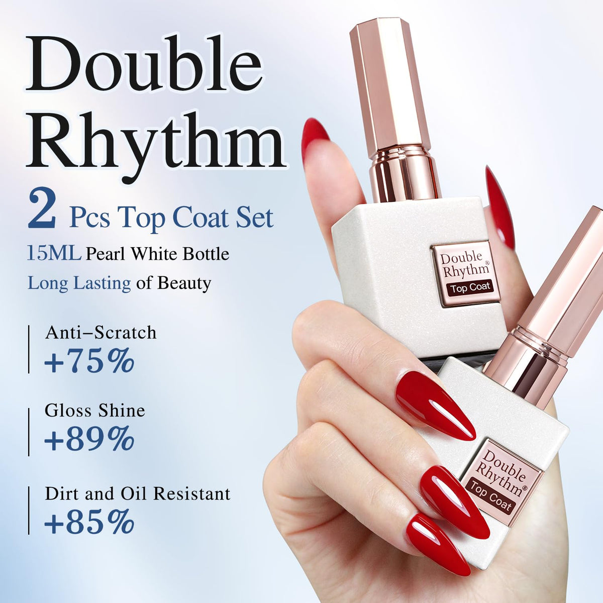 Double Rhythm brush detail demonstrating smooth, even application benefit