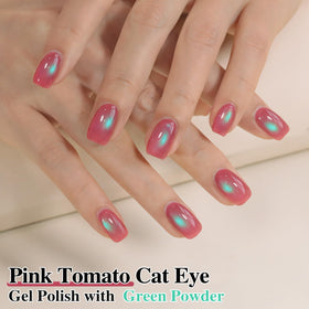 Double Rhythm brush stroke on nail showing smooth application benefit