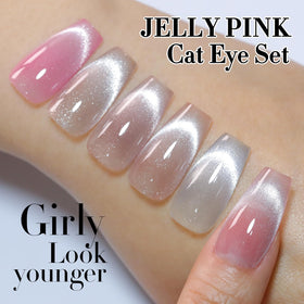 Double Rhythm applying cat-eye magnet effect before curing for precision