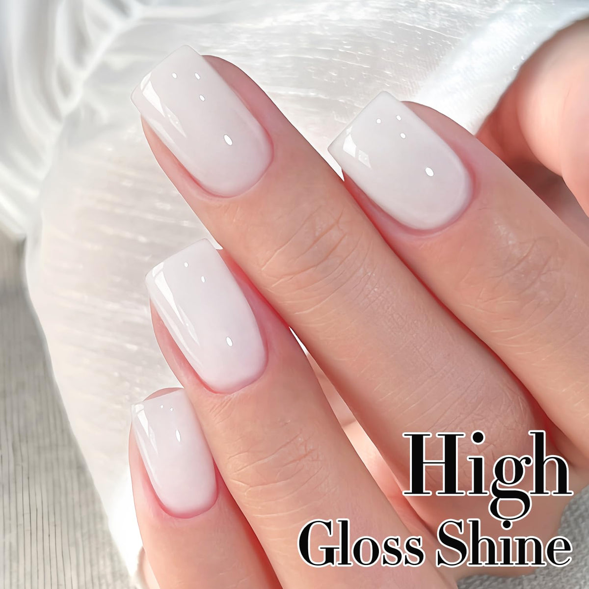 Double Rhythm brush stroke close-up showing smooth milky jelly texture for easy application