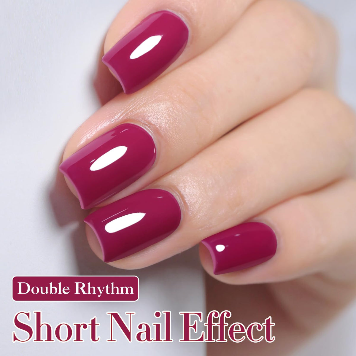 Double Rhythm close-up brush stroke displaying smooth application benefit