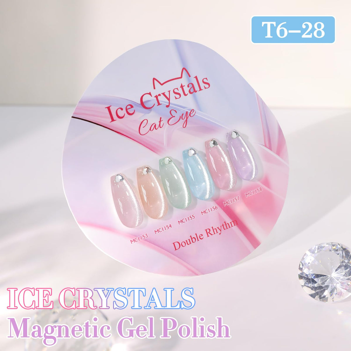 Double Rhythm closeup holographic glitter showing reflective particles for eye-catching shine