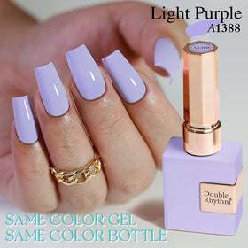 Double Rhythm lacquer texture close-up displaying semi-sheer finish and creamy consistency
