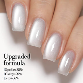 Double Rhythm magnet creating cat-eye sparkle stripe for a dramatic effect benefit