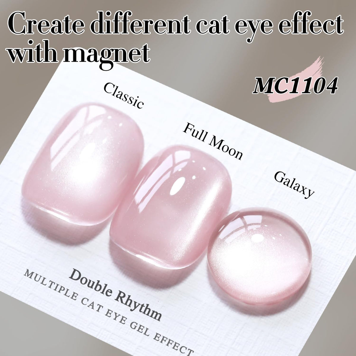 Double Rhythm close-up magnetic shimmer revealing cat-eye depth and sparkle