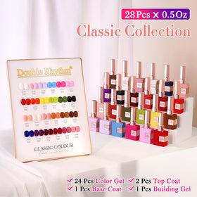 Double Rhythm swatch palette of reds and pinks, helps choose coordinated shades
