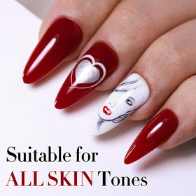 Double Rhythm manicure on hands in lifestyle setting showing elegant results